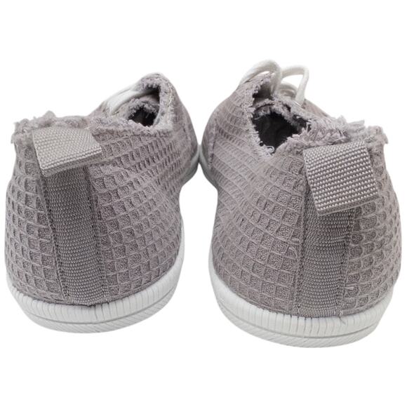 Rocket Dog Frayed Canvas Sneakers Gray Waffle Textured Women's Size 9 - Picture 6 of 9
